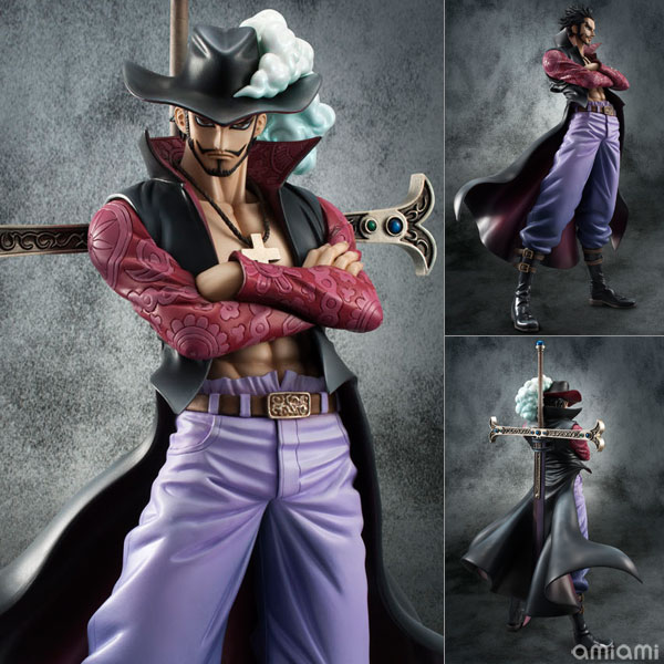 MegaHouse Excellent Model Portrait.Of.Pirates ONE PIECE NEO-DX "Hawk-Eyes" Dracule Mihawk Ver.2 1/8 Complete Figure image 1