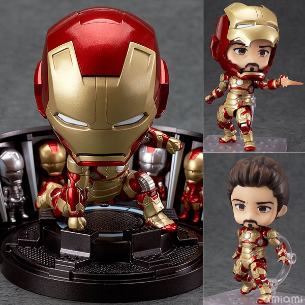 Good Smile Company Nendoroid - Iron Man 3: Iron Man Mark 42 Hero's Edition + Hall of Armor Set