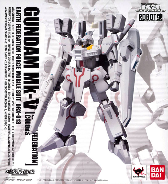 Bandai Robot Spirits -SIDE MS- Gundam Mk-V (Federation Color) [Tamashii Web Exclusive]