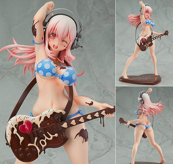 WING Super Sonico Rock'n'Roll Valentine 1/6 Complete Figure