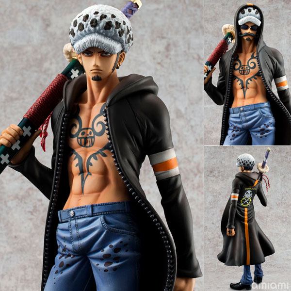 MegaHouse Portrait.Of.Pirates ONE PIECE "Sailing Again" Trafalgar Law Ver.2 1/8 Complete Figure