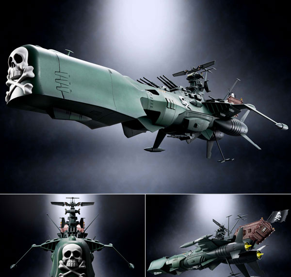 Bandai Soul of Chogokin GX-67 Space Pirate Battle Ship Arcadia from "Space Pirate Captain Harlock" gambar 1