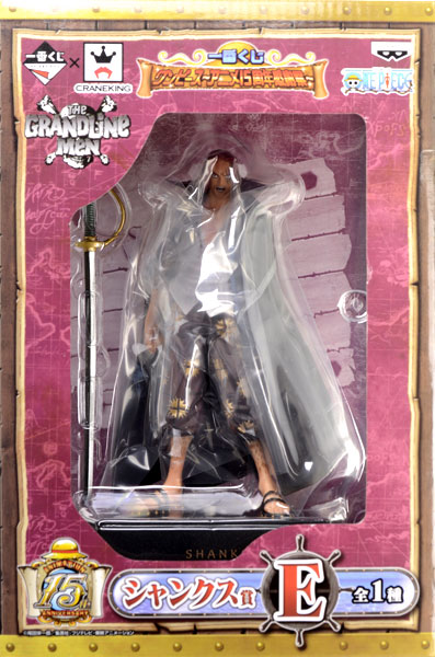 Banpresto Ichiban Kuji ONE PIECE -Anime 15 Shunen Kanshasai- Shanks Prize E - THE GRANDLINE MEN (Game-prize)