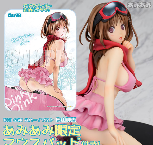 Daiki Kougyou [한정판 보너스] TECH GIAN - 표지 일러스트 오쿠야마 키에 1/5.5 완성 피규어 (마우스패드 포함) 이미지 1