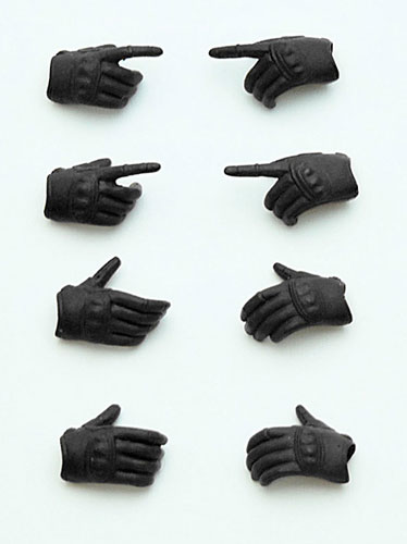 Tomytec LittleArmory-OP03: figma Tactical Gloves "Stealth Black"