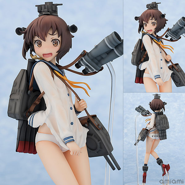 Aquamarine Kantai Collection -Kan Colle- Yukikaze Major Damage Ver. 1/8 Complete Figure