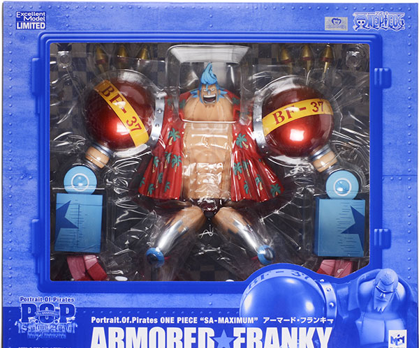 MegaHouse Excellent Model LIMITED Portrait.Of.Pirates ONE PIECE SA MAXIMUM Armored Franky Rerelease Complete Figure [MegaTrea Shop, Premium Bandai, Mekke!, Toei Animation Online Shop Exclusive]