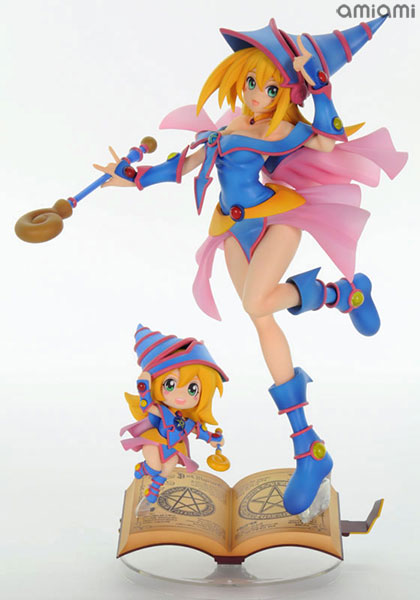 AMAKUNI Yu-Gi-Oh! Duel Monsters - Dark Magician Girl with Chibi Buramaji Girl 1/8 Complete Figure [Monthly HobbyJAPAN 2015 July Issue & Aug. Issue Mail Order, Particular Shop Exclusive]