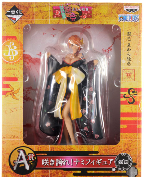 Banpresto Ichiban Kuji ONE PIECE Sakihokore!! Adeiro Mugiwara Emaki A Prize - Sakihokore! Nami Figure