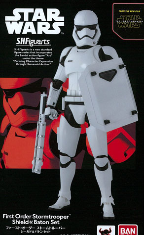 Bandai S.H. Figuarts - First Order Stormtrooper (Shield & Baton Set) "Star Wars" [Tamashii Web Shoten Exclusive] รูปภาพ 1