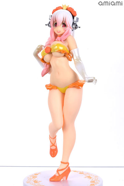 FuRyu Super Sonico Concept Figure Summer Princess Orange (Game-prize)