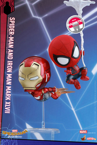 Hot Toys CosBaby "Spider-Man: Homecoming" [Size S] Spider-Man (Signature Pose Ver.) & Iron Man Mark 47 (Flying Ver.) 圖片 1