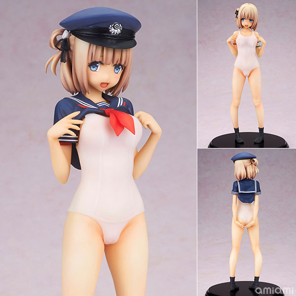 Q-six Maitetsu - Paulette Hinai White School Swimsuit ver. 1/6 Complete Figure image 1