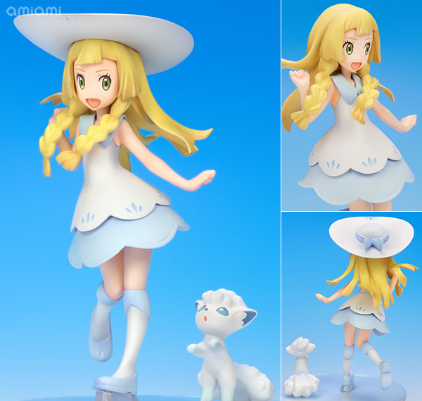 MegaHouse [Bonus] G.E.M. Series - Pokemon: Lillie & Snowy (Alola Vulpix) Complete Figure [Premium Bandai, MegaTrea Shop Exclusive] image 1