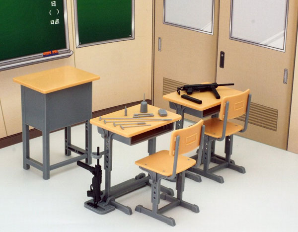 Tomytec LittleArmory (LD011) Specified Defense School Desk Grease Gun Set