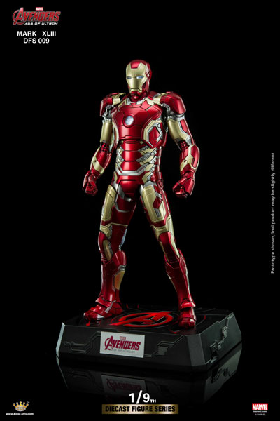 KING ARTS Avengers: Age of Ultron - Iron Man Mark.43 1/9 Diecast Figure