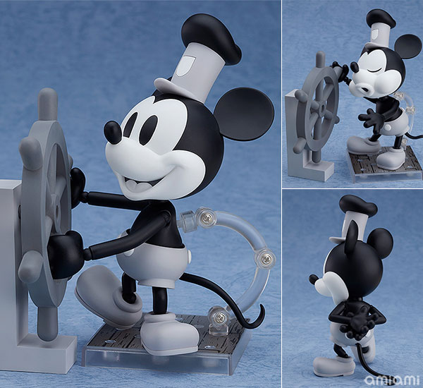 Good Smile Company Nendoroid Steamboat Willie Mickey Mouse 1928 Ver. (Black & White) image 1