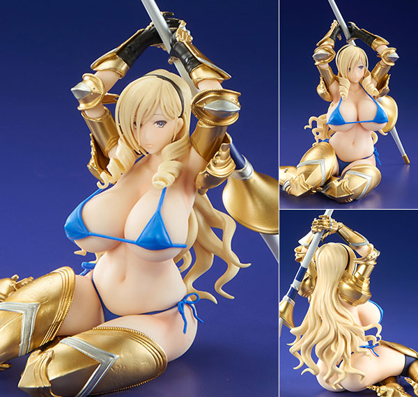 Q-six [Limited Edition] Walkure Romanze Celia Episode 10 End Card ver. Exclusive Gold 1/7 Figure Bild 1