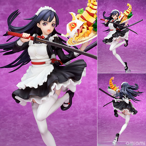 ques Q セブンスドラゴン2020-II サムライ(カタナ子) メイドスタイル 1/7 完成品フィギュア 画像 1