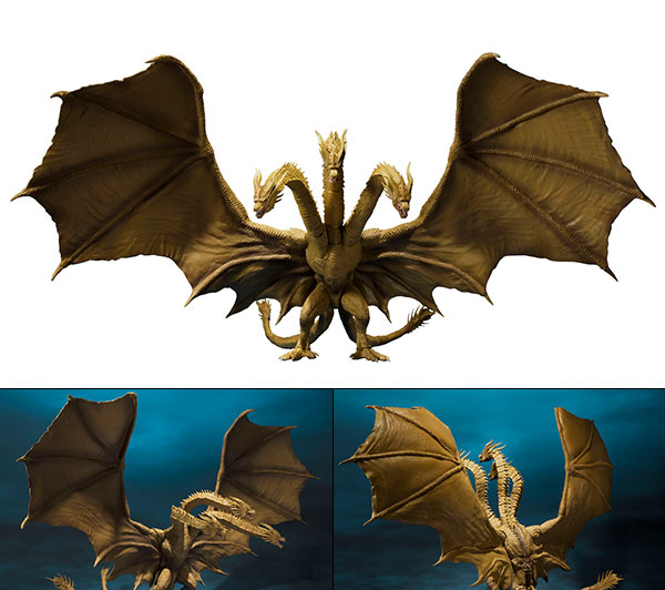 BANDAI SPIRITS S.H.MonsterArts King Ghidorah (2019) "Godzilla King Of The Monsters" gambar 1