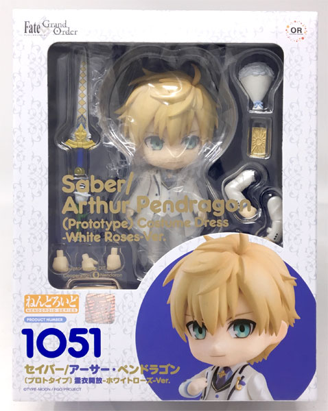 Orange Rouge Nendoroid Fate/Grand Order Saber/Arthur Pendragon [Prototype] Costume Dress -White Rose- Ver. (Wonder Festival 2019 [Winter], Good Smile Online Shop, Good Smile x Animate Cafe Exclusive) image 1