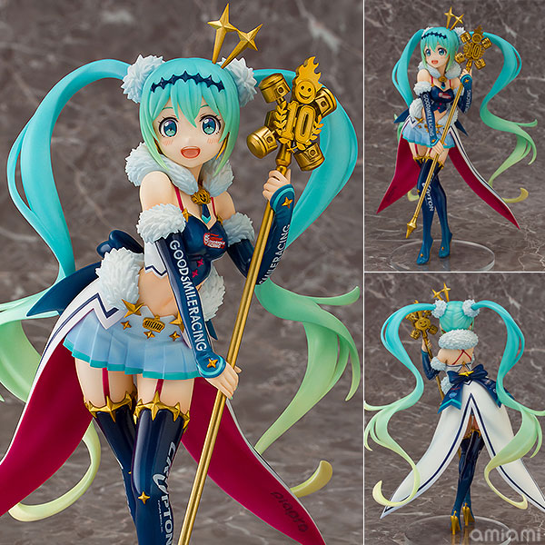 Aquamarine Hatsune Miku GT Project Racing Miku 2018 Challenging to the TOP 1/7 Complete Figure image 1