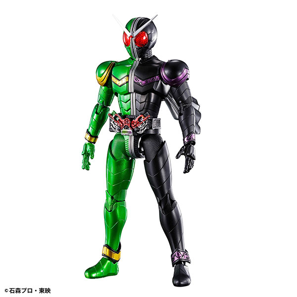 BANDAI SPIRITS Figure-rise Standard Kamen Rider W Cyclone Joker Plastic Model gambar 1