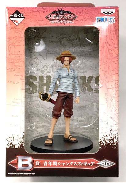 Banpresto 이치반 쿠지 원피스 대해적 샹크스 -더 그레이트 캡틴- B상 - 젊은 샹크스 피규어 (게임상품) 이미지 1