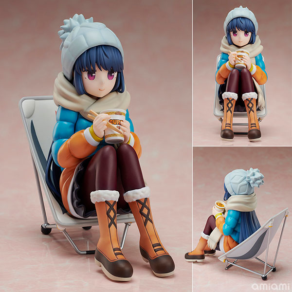FuRyu Yuru Camp Rin Shima 1/8 Premium Noodle Stopper Figure