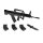 Tomytec LittleArmory [LADF01] Girls' Frontline Type 95 Automatic Rifle Type 1/12 Plastic Model gambar 8