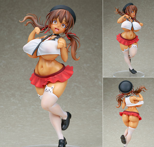 Q-six Lucky Dosukebe! Minato Abeno Suntanned ver. 1/7 Complete Figure รูปภาพ 1