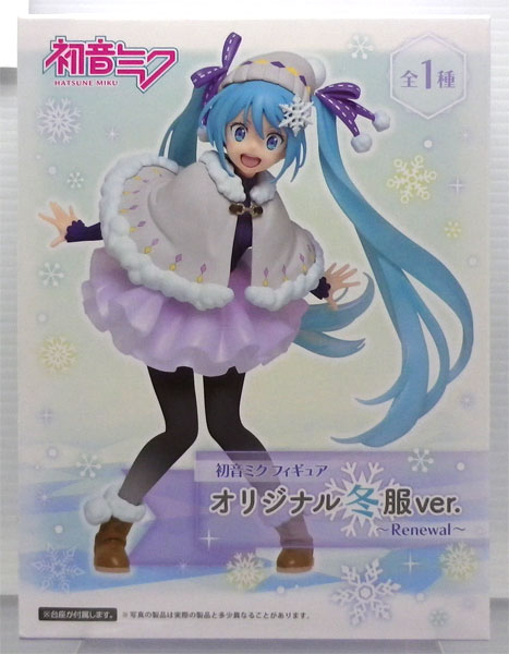 Taito Hatsune Miku Figure Original Winter Uniform ver. -Renewal- (Game-prize) รูปภาพ 1