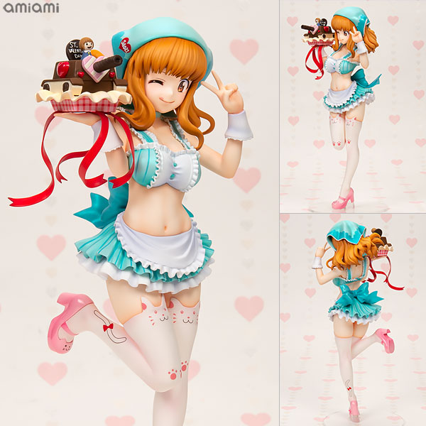 WAVE DreamTech ガールズ&パンツァー 武部沙織 バレンタインエプロンver. 1/7 完成品フィギュア 画像 1