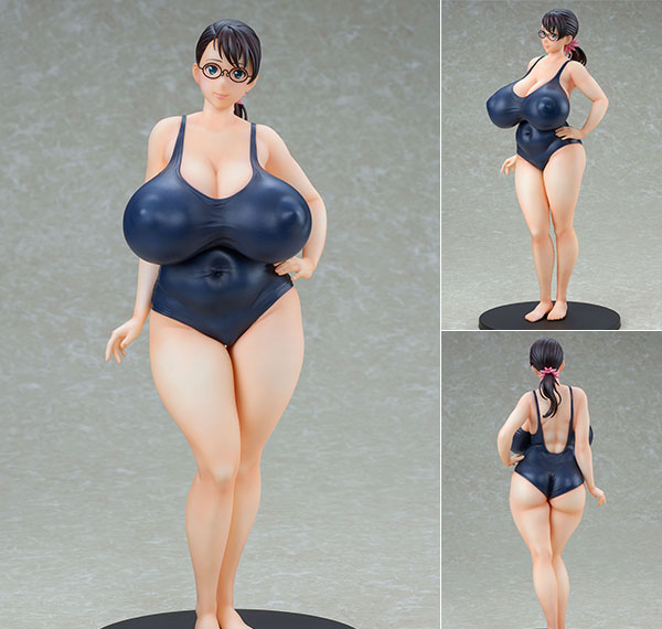 Q-six Queen's Blade Beautiful Warriors Weapon Seller Cattleya Navy Swimsuit ver. 1/7 Complete Figure Bild 1
