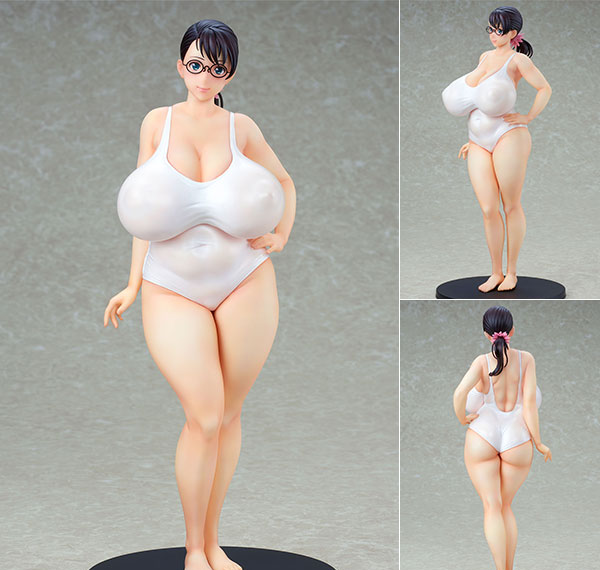 Q-six Queen's Blade Beautiful Warriors Weapon Seller Cattleya White Swimsuit ver. 1/7 Complete Figure Bild 1
