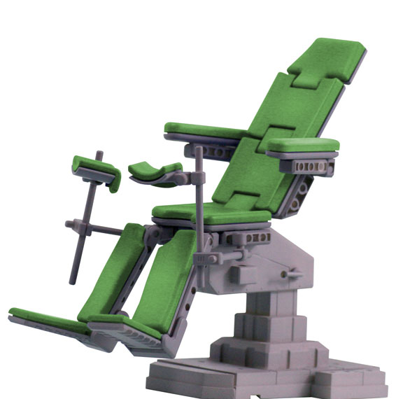SkyTube Love Toys vol.7 Medical Chair Green ver. Unpainted Assembly Kit Bild 1