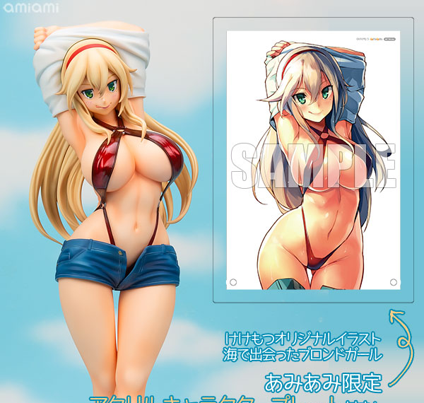 Daiki Kougyou [Bonus] Kekemotsu Original Illustration Umi de Deatta Blonde Girl 1/5 Complete Figure รูปภาพ 1