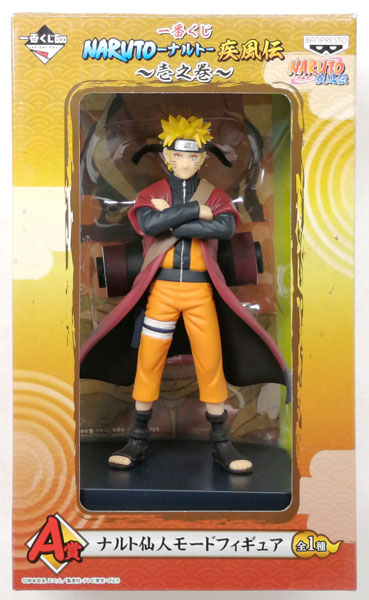 Banpresto Ichiban Kuji NARUTO Shippuden -Scroll 1- A Prize - Naruto Sennin Mode Figure (Game-prize)
