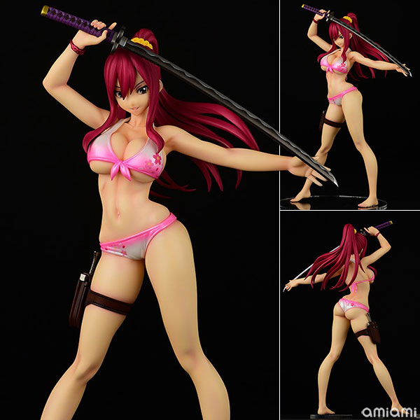 Orca Toys FAIRY TAIL Erza Scarlet, Swimsuit Gravure_Style/ver. Cherry Blossom 1/6 Complete Figure