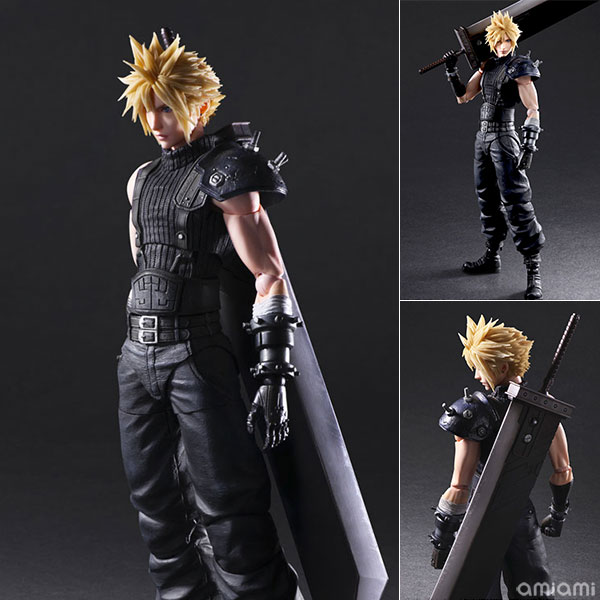 Square Enix Final Fantasy VII Remake PLAY ARTS Kai Cloud Strife Version 2 imagen 1