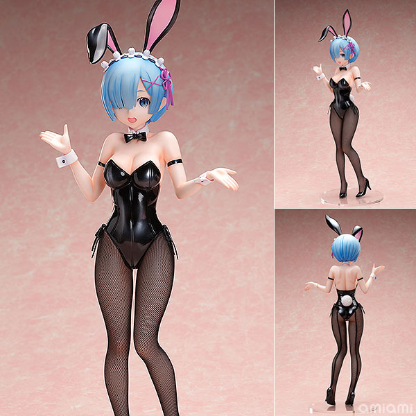 FREEing B-STYLE Re:ZERO -Starting Life in Another World- Rem Bunny Ver. 2nd 1/4 Complete Figure imagen 1