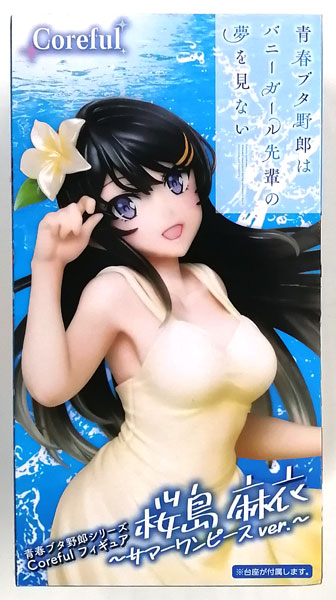 Taito Seishun Buta Yarou Series Coreful Figure Mai Sakurajima -Summer One-piece Dress ver.- (Game-prize) 画像 1