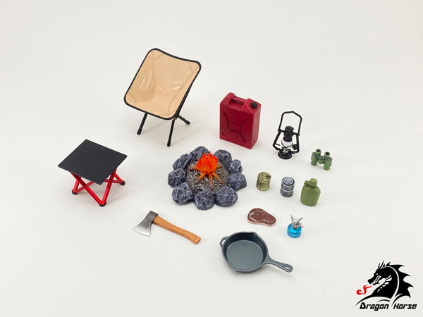 Dragon Horse 1/12 Scale Camping Gear Set A