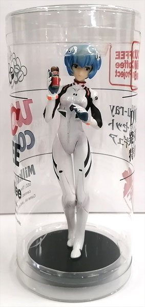 Kotobukiya Evangelion: 2.0 You Can [Not] Advance Rei Ayanami Complete Figure (UCC COFFEE Milk&Coffee 250g w/Special Figure Set Bundled Item)