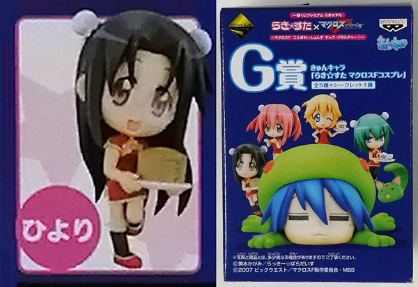 Banpresto Ichiban Kuji Premium Lucky Star -Macross F Korabore- Shonzu Yakku Deculture! - G Prize - KyunChara "Lucky Star Macross F Cosplay" Hiyori (Game-prize)