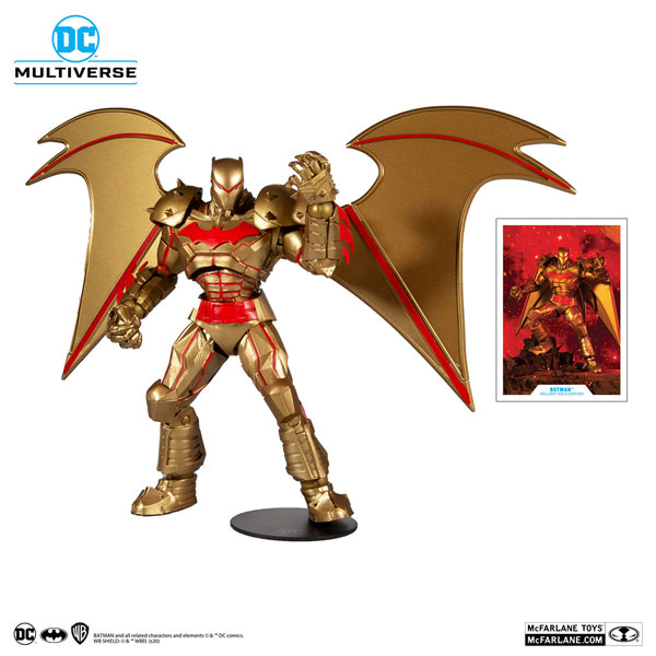 McFarlane Toys DC 멀티버스 액션 피규어 헬뱃 아머 배트맨 (골드 에디션) [코믹]