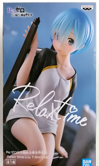 BANDAI SPIRITS Re:ZERO -Starting Life in Another World- -Relax time- Rem T-Shirt ver.