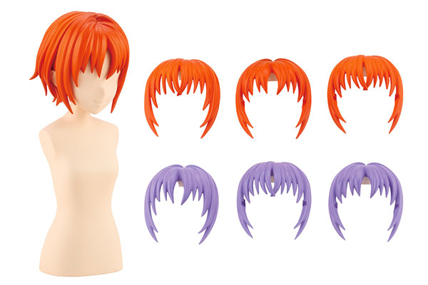 Kotobukiya Sousai Shoujo Teien After School Short Wig A [Orange & Purple] 1/10 Plastic Model