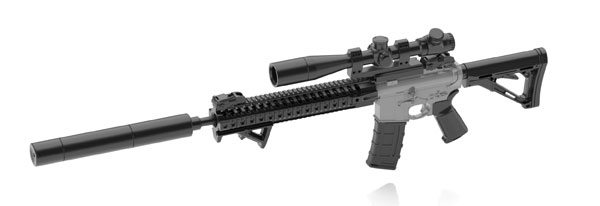 Tomytec LittleArmory [LADF16] Girls' Frontline ST AR-15 Type 1/12 Plastic Model