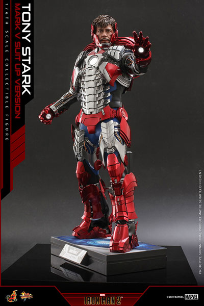 Hot Toys 무비 마스터피스 아이언맨 2 토니 스타크 마크 V 슈트 업 Ver.